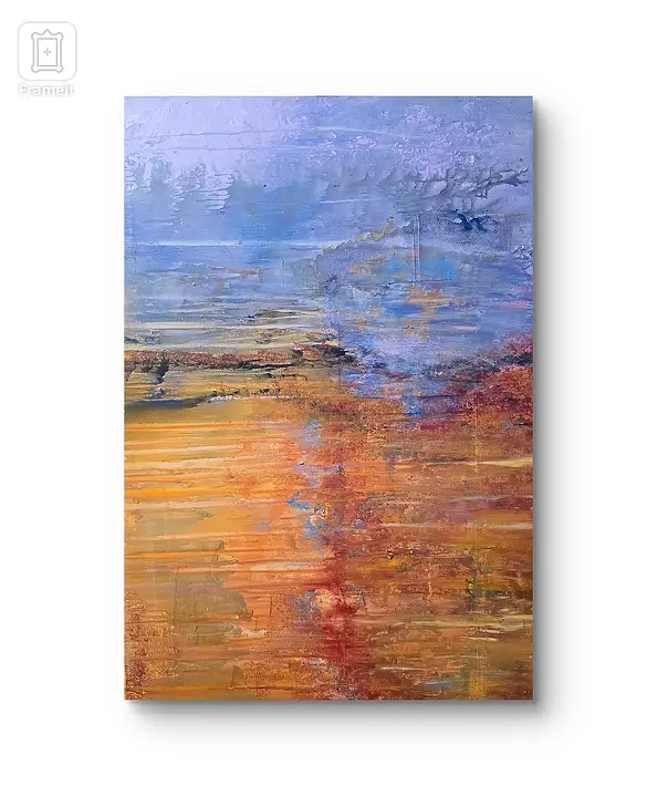 Ewa Mościszko - Obraz akrylowy pt.Tundra jesienna