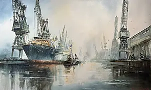 Janusz Kulikowski - “Among the Cranes – Gdańsk Shipyard”  