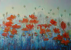 Małgorzata Pastuszek - Maki in the morning ...