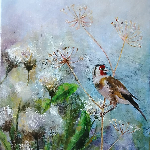 Marta Milewska - Bird and thistles