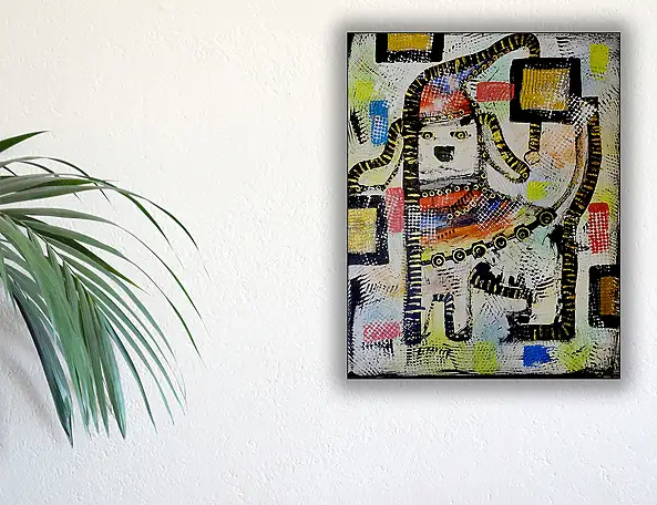 Marek Lutek, Tryptyk “PSIAKI” 11611/12/13, Obraz akrylowy - płótno, 50 x 70
