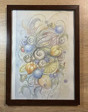 Natalia Butenko, Подих Творця, Watercolors, Mixed media, Pencil - paper, 210 x 297