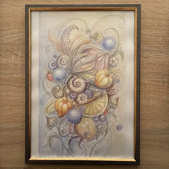 Natalia Butenko, Подих Творця, Watercolors, Mixed media, Pencil - paper, 210 x 297