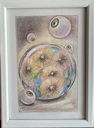 Natalia Butenko, Soul, Watercolors, Mixed media, Pencil - paper, 15 x 21