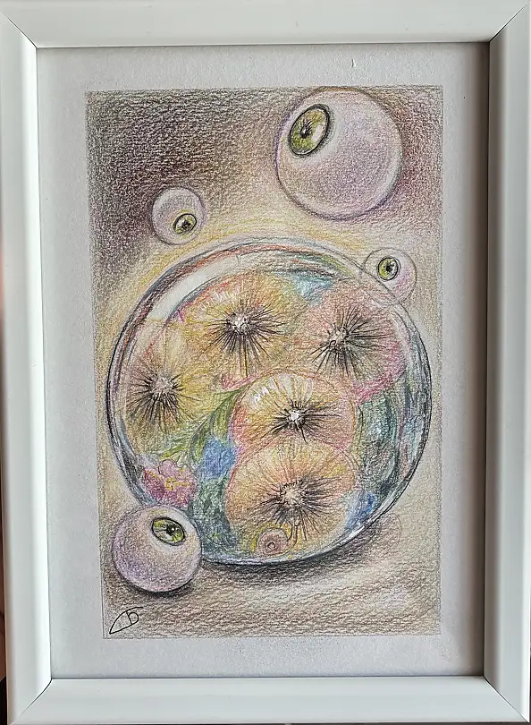 Natalia Butenko, Soul, Watercolors, Mixed media, Pencil - paper, 15 x 21