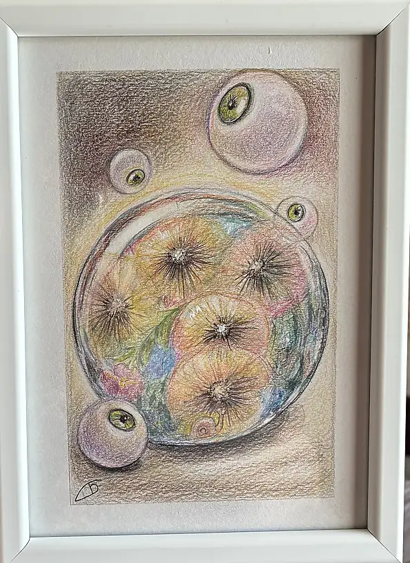 Natalia Butenko, Soul, Watercolors, Mixed media, Pencil - paper, 15 x 21