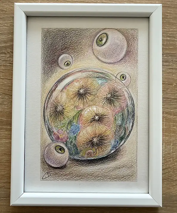 Natalia Butenko, Soul, Watercolors, Mixed media, Pencil - paper, 15 x 21