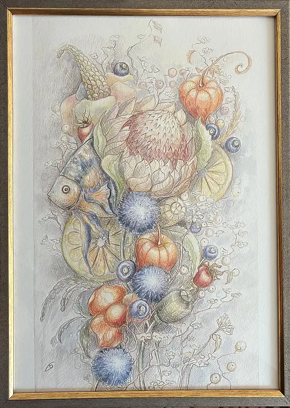 Natalia Butenko, Душа жива, Watercolors, Mixed media, Pencil - paper, 210 x 297