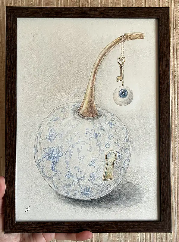 Natalia Butenko, Porcelain soul, Watercolors, Mixed media, Pencil - paper, 22 x 297