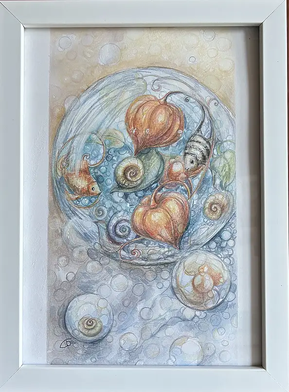 Natalia Butenko, Дари моря, Watercolors, Mixed media, Pencil - paper, 15 x 21