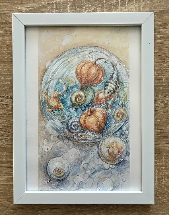 Natalia Butenko, Дари моря, Watercolors, Mixed media, Pencil - paper, 15 x 21