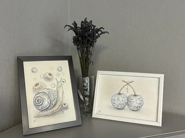 Natalia Butenko, Porcelain soul, Watercolors, Mixed media, Pencil - paper, 15 x 21