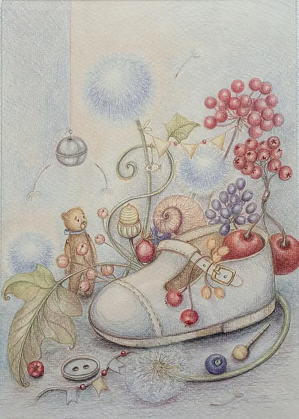 Natalia Butenko, Повернення у дитинство, Ołówek - papier, 24 x 31