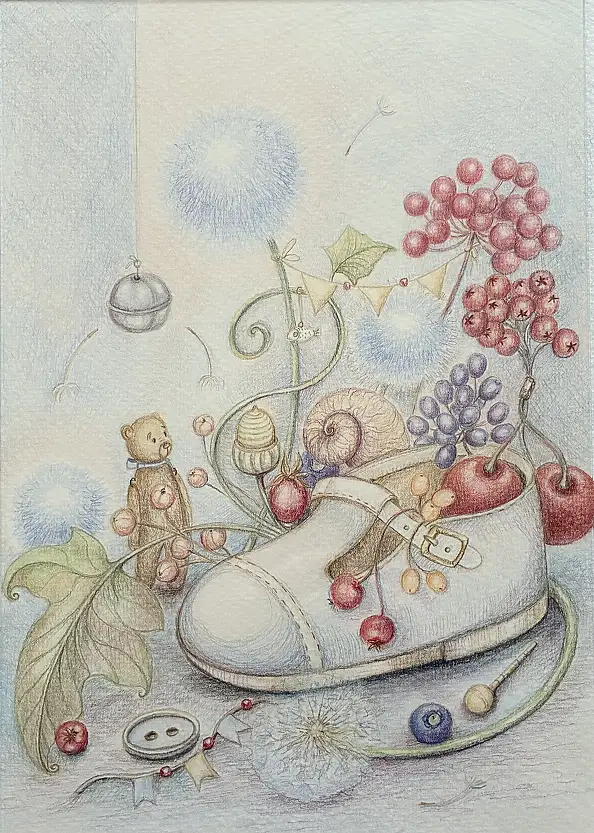 Natalia Butenko, Повернення у дитинство, Ołówek - papier, 24 x 31