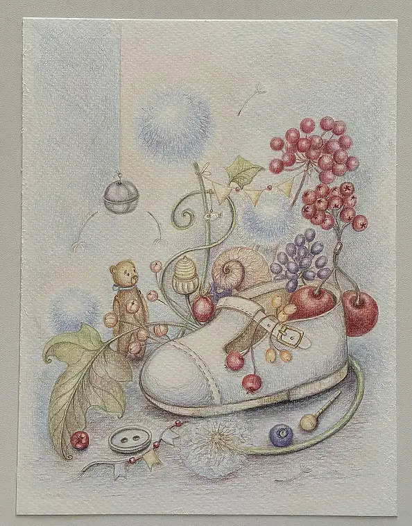 Natalia Butenko, Повернення у дитинство, Ołówek - papier, 24 x 31