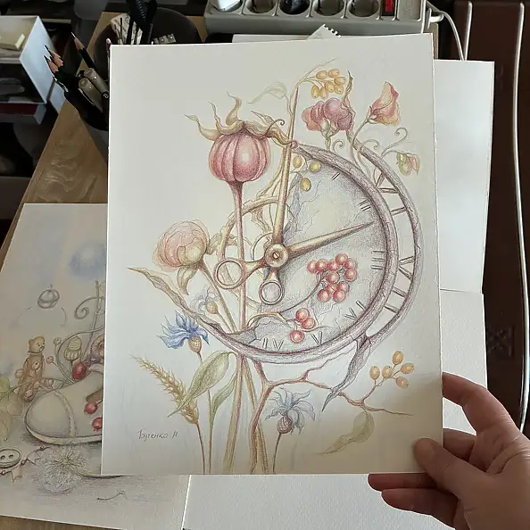 Natalia Butenko, Натхнення, Matita - carta, 24 x 34