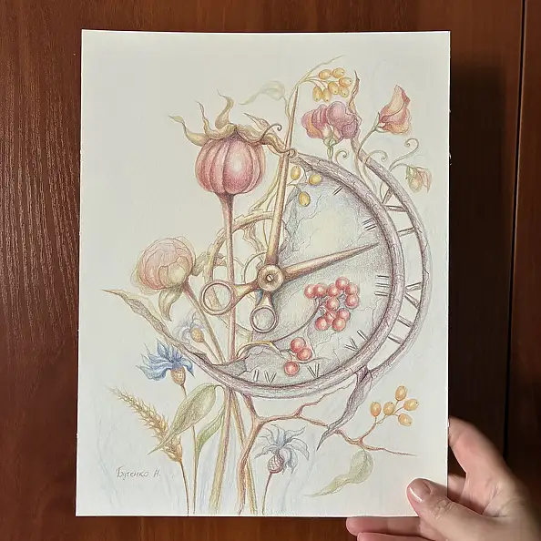 Natalia Butenko, Натхнення, Matita - carta, 24 x 34