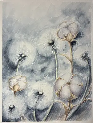 Natalia Butenko, Важливий подих, Aquarelle - Papier, 21 x 30