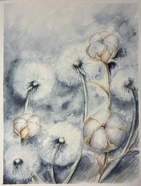 Natalia Butenko, Важливий подих, Aquarelle - Papier, 21 x 30