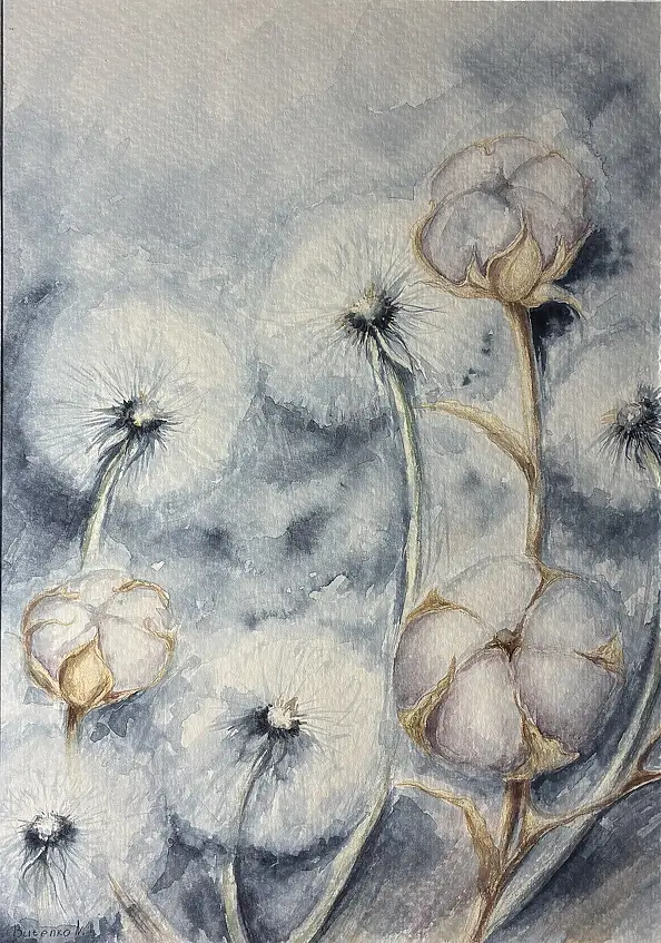 Natalia Butenko, Важливий подих, Aquarelle - Papier, 21 x 30