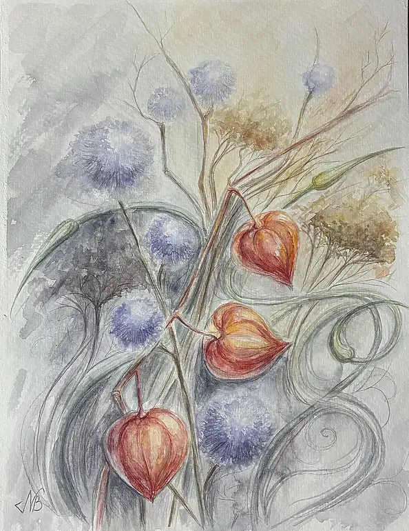 Natalia Butenko, Mрії, Aquarelle - Papier, 24 x 31