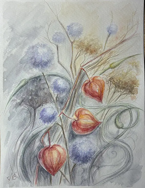 Natalia Butenko, Mрії, Aquarelle - Papier, 24 x 31