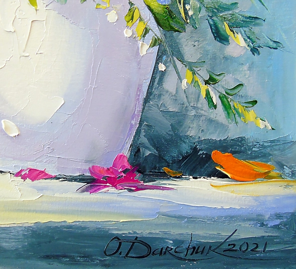 Olha Darchuk - Bouquet of yellow flowers in a vase