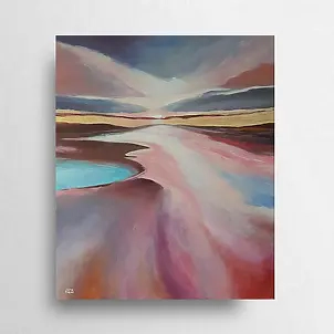 Paulina Lebida - Space - acrylic painting, 60/50 cm format