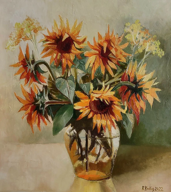 Renata Kulig Radziszewska - Sunflowers in a vase