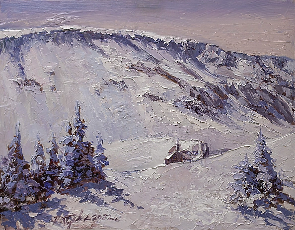 Ryszard Tyszkiewicz - Karkonosze, Mały Staw, Samotnnia.