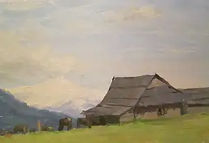 Sergey Doroshenko, В Карпатах. 1954.,  - , 40 x 25