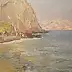 Sergey Doroshenko, В полдень на море. 1953 год, Obraz olejny - karton/tektura, 34 x 25