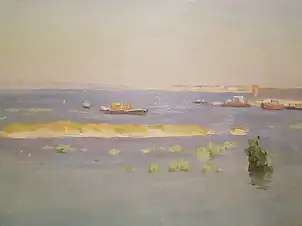 Sergey Doroshenko, Этюд. 1950год., Obraz olejny - karton/tektura, 39 x 25