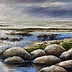 Yana Yeremenko - Paysage marin « LIMAN », peinture acrylique