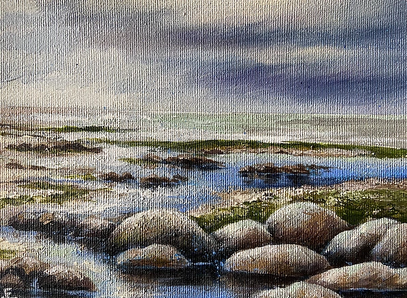 Yana Yeremenko - “LIMAN” seascape, acrylic painting