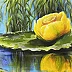 Yana Yeremenko - “Yellow water lily” flower painting