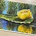 Yana Yeremenko - “Yellow water lily” flower painting
