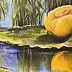 Yana Yeremenko - “Yellow water lily” flower painting