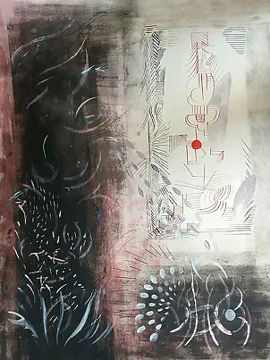   - black and red abstraction