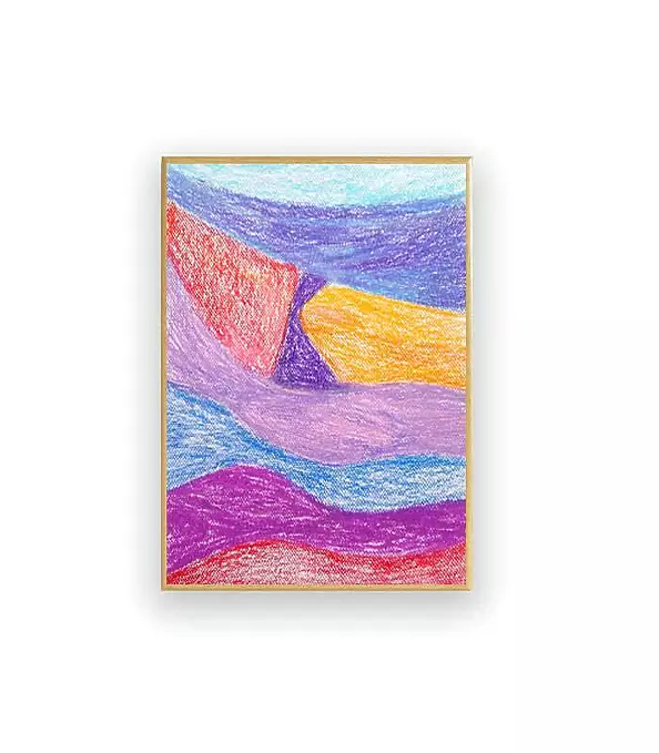 Anna Skowronek - abstrakcja - kolorowy rysunek