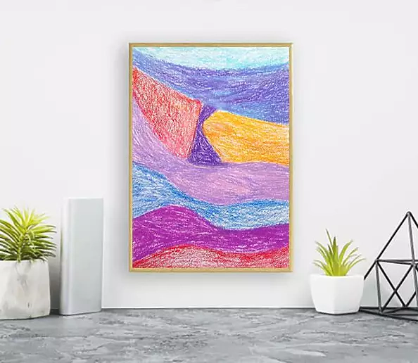 Anna Skowronek - abstrakcja - kolorowy rysunek