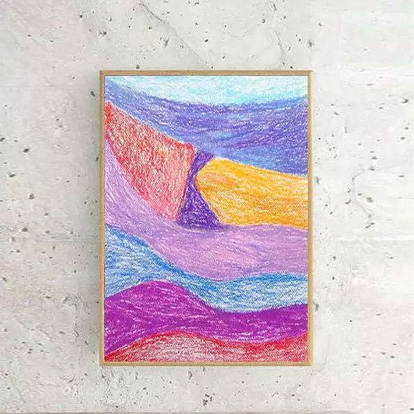 Anna Skowronek - abstrakcja - kolorowy rysunek