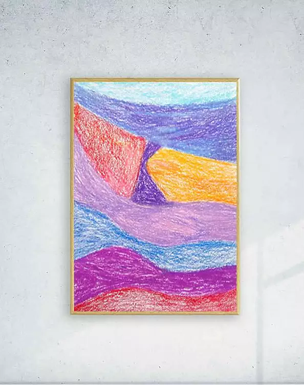 Anna Skowronek - abstrakcja - kolorowy rysunek