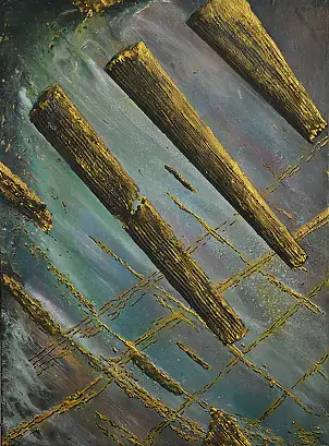 Jacek Rutkowski, abstrakcja no: 251208, Obraz akrylowy - płótno, 60 x 80