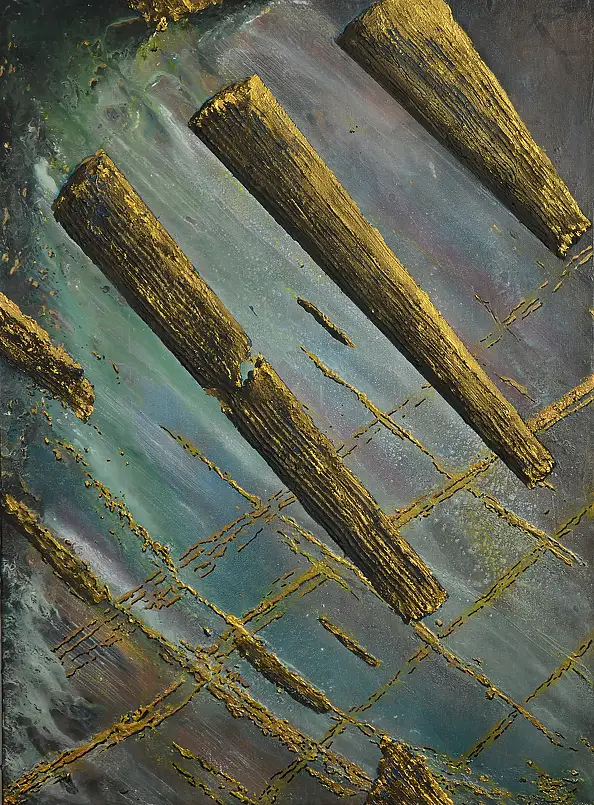 Jacek Rutkowski, abstrakcja no: 251208, Obraz akrylowy - płótno, 60 x 80