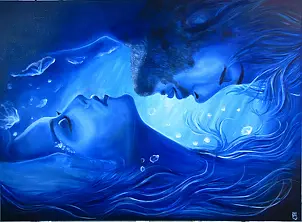Magdalena Iwanowska - adam and eve - in blue