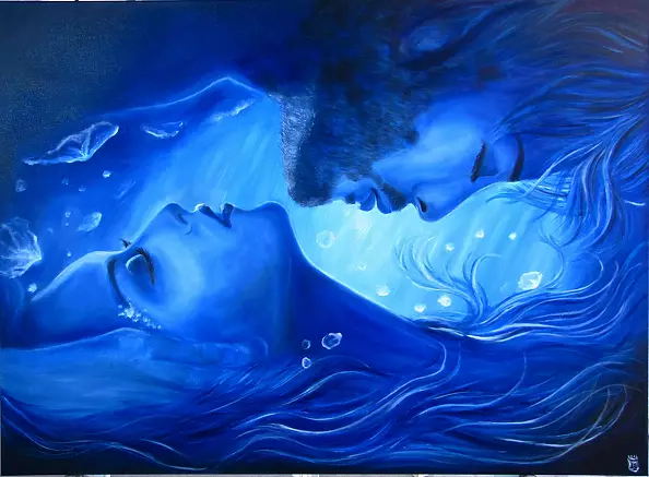 Magdalena Iwanowska - adam and eve - in blue
