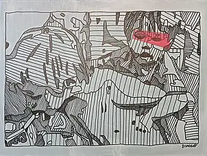 Piotr Smogór, Sucht, Acryl-Bild, Mischtechniken - Leinwand, 70 x 60