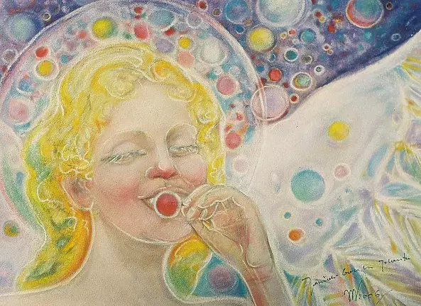 Jolanta Janiak Gawrych - Aniołek z czerwoną kulką