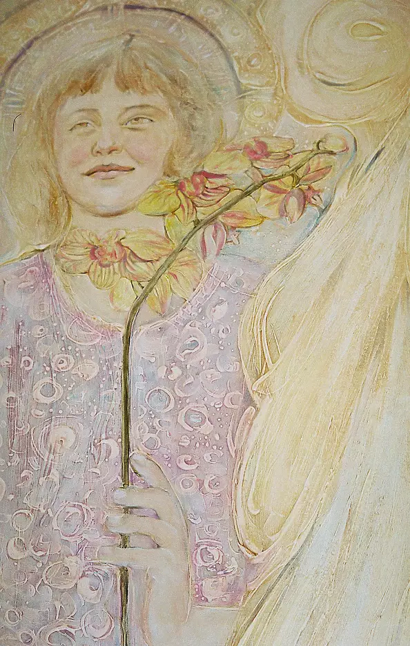 Jolanta Janiak Gawrych - Angel with marsh orchid